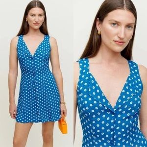 NWT Reformation Rilynn Dress in Jimmy Blue
